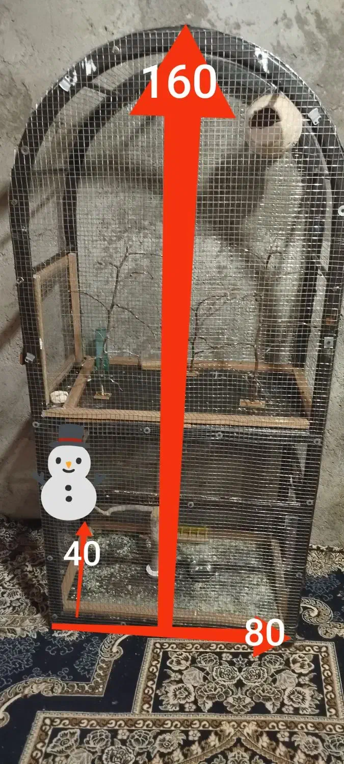 قفس پرنده|لوازم جانبی حیوانات|خاش, |دیوار