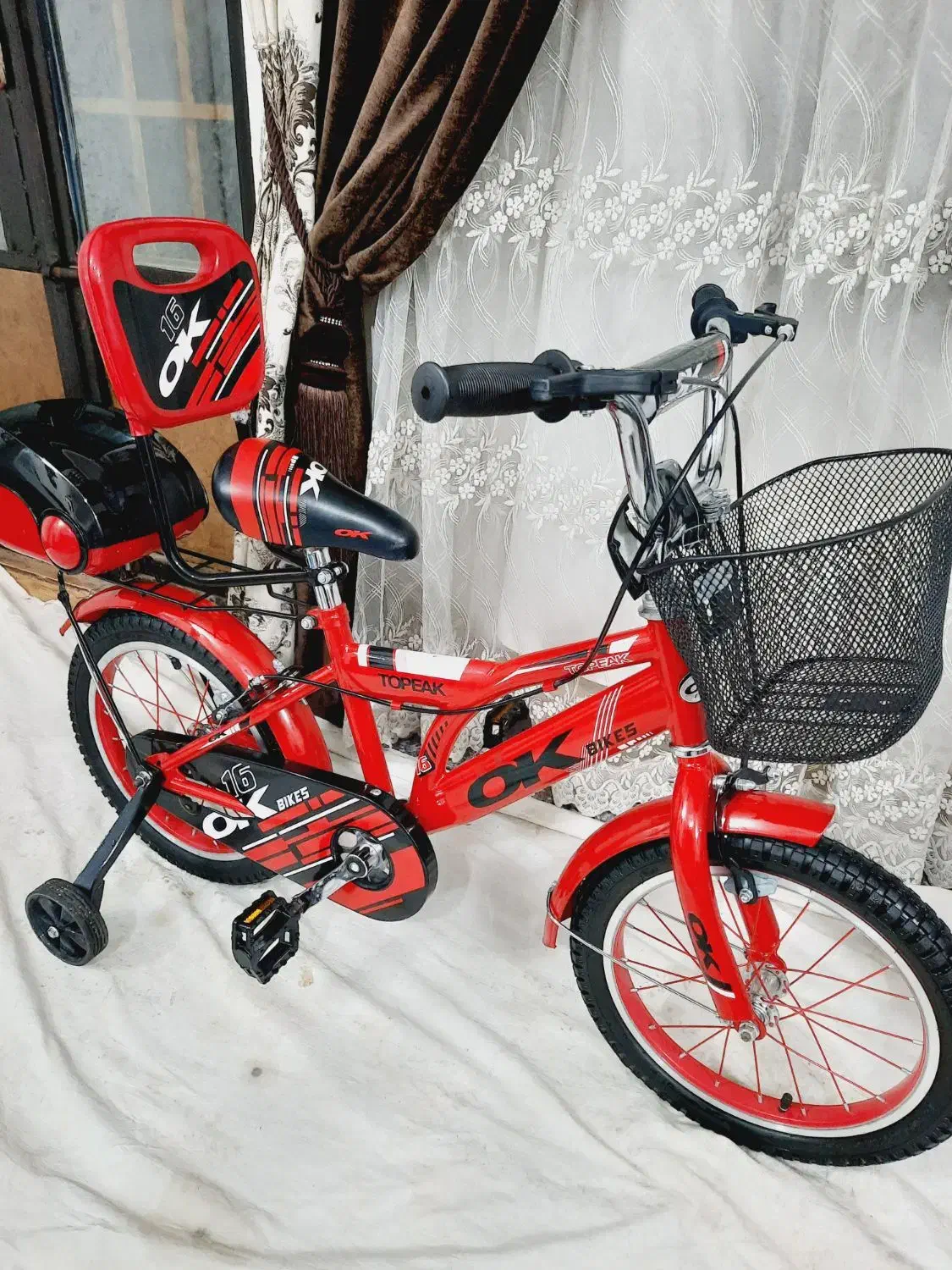 دوچرخه سایز 16طوقه آلومینیوم مارکOKنونونو|دوچرخه، اسکیت، اسکوتر|مشهد, طبرسی شمالی|دیوار