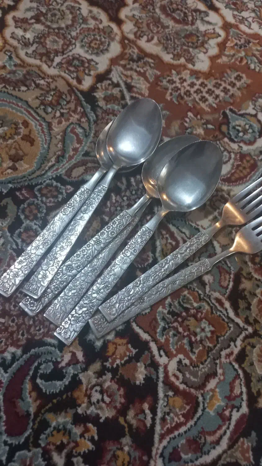 قاشق وچنگال مارک ژاپن استایل استیل اصل|ظروف سرو و پذیرایی|تهران, خواجه نظام الملک|دیوار