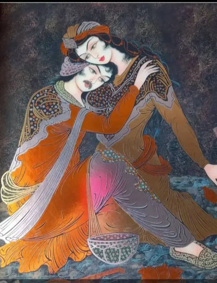 تابلو لیلی و مجنون|تابلو، نقاشی، عکس|آمل, |دیوار