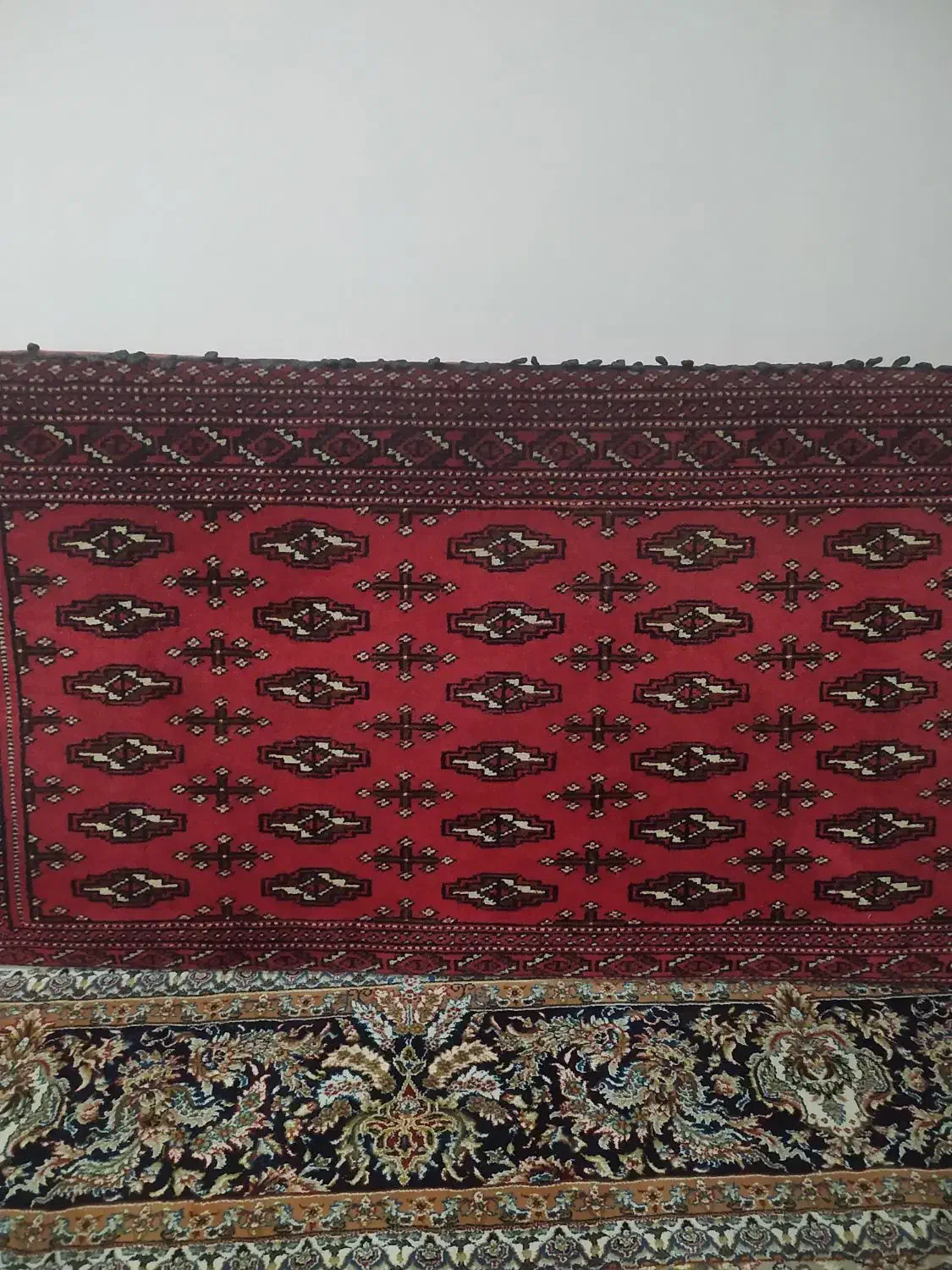 یک جفت پشتی دست بافت ترکمنی|پشتی|فردیس, قریشی|دیوار