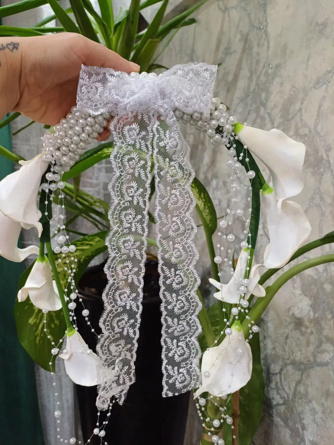 دسته گل عروس مصنوعی|گل مصنوعی|ری, دولتآباد|دیوار