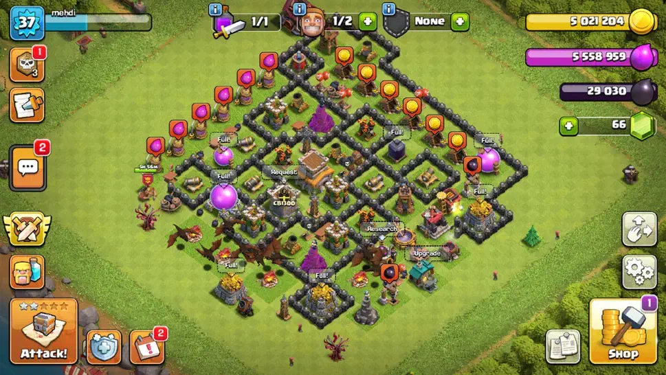 اکانت کلش تان ۸|کنسول، بازی ویدئویی و آنلاین|ری, سیزده آبان|دیوار