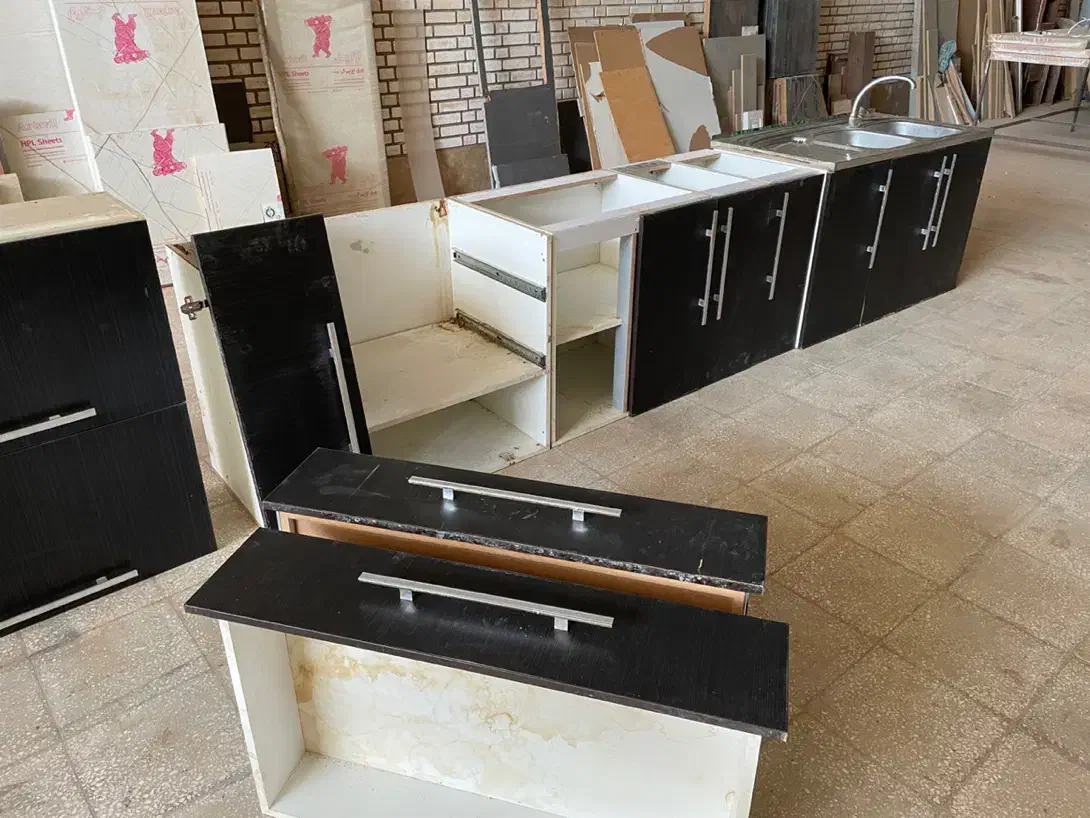 کابینت دست دوم ام دی اف با سینک|مصالح و تجهیزات ساختمان|کاشان, شهرک صنعتی کویر|دیوار