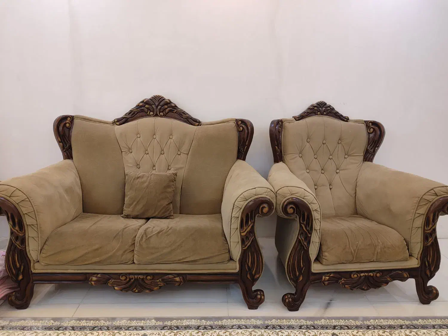 مبل هفت نفره سلطنتی|مبلمان خانگی و میز عسلی|پاکدشت, پاکدشت (مامازند)|دیوار