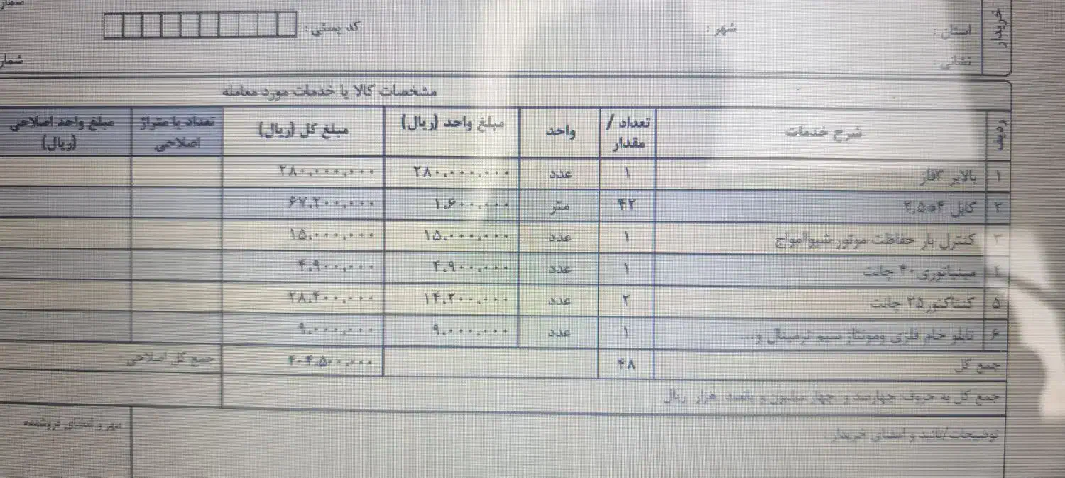بالابر سه فاز باموتور وتابلو وکابل درجه۱|مصالح و تجهیزات ساختمان|ابریشم, |دیوار