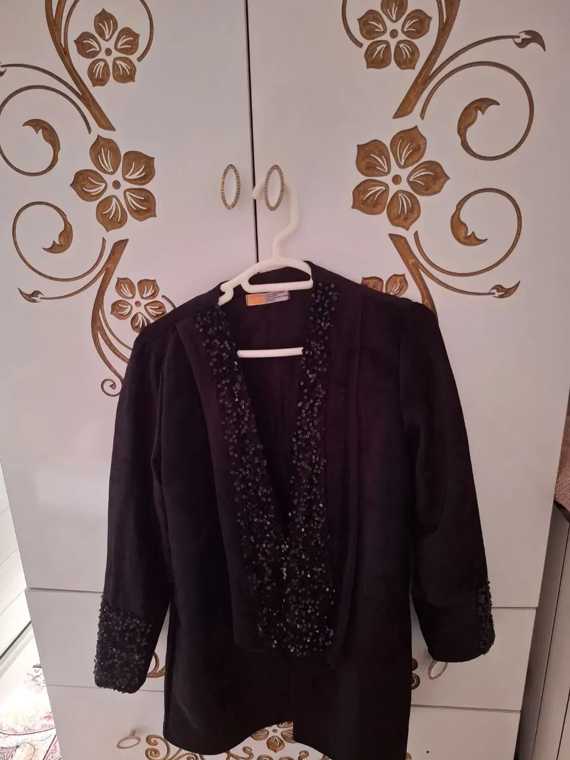 مانتو مخمل مجلسی کارشده|لباس|مشکین‌دشت, |دیوار