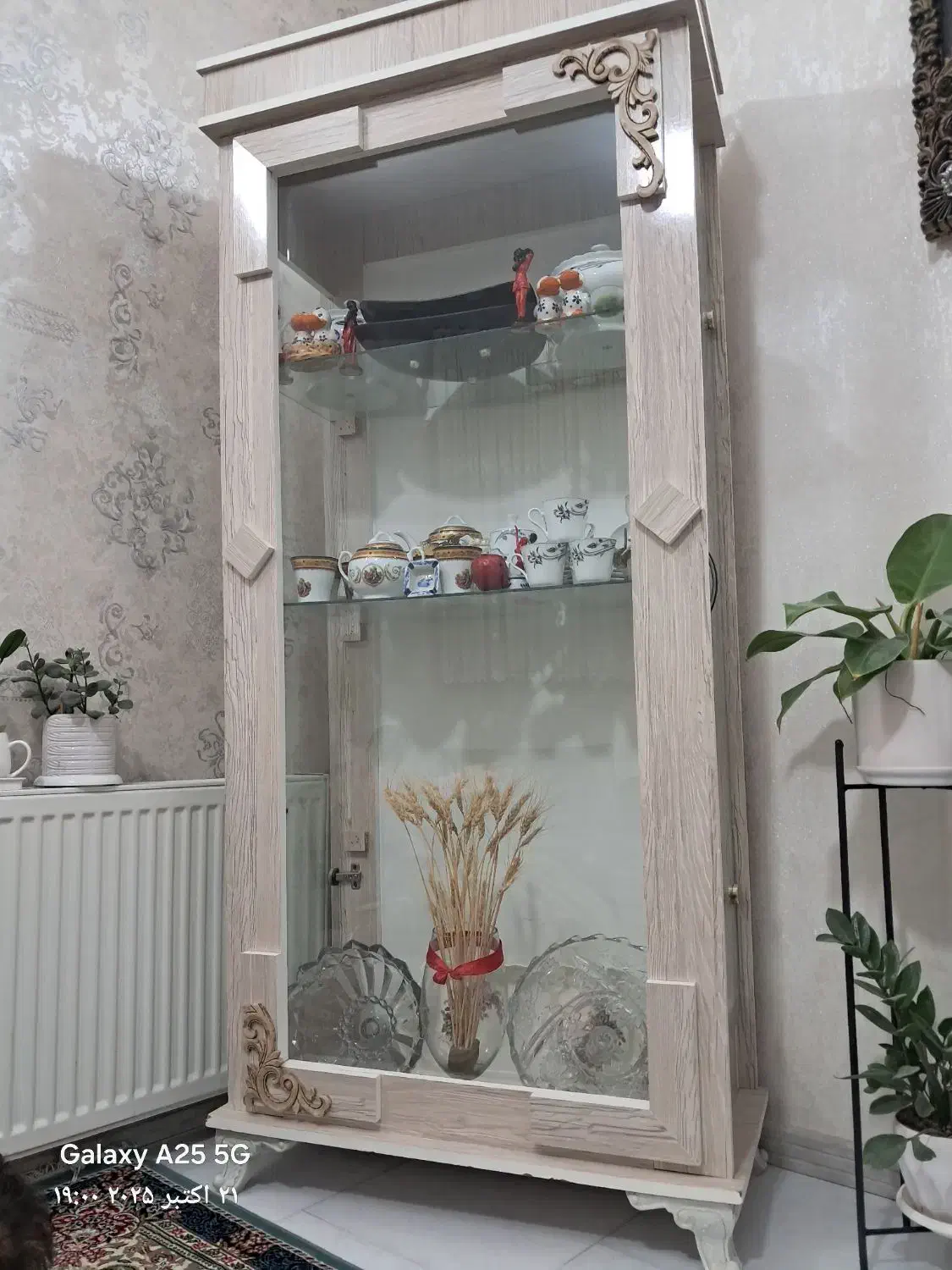 بوفه ظرف|بوفه، ویترین، کنسول|رضویه, |دیوار