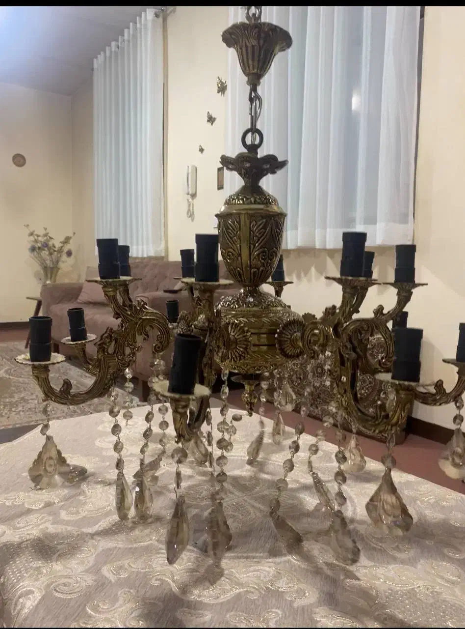 لوستر برنز|لوستر و چراغ آویز|ماهدشت, |دیوار