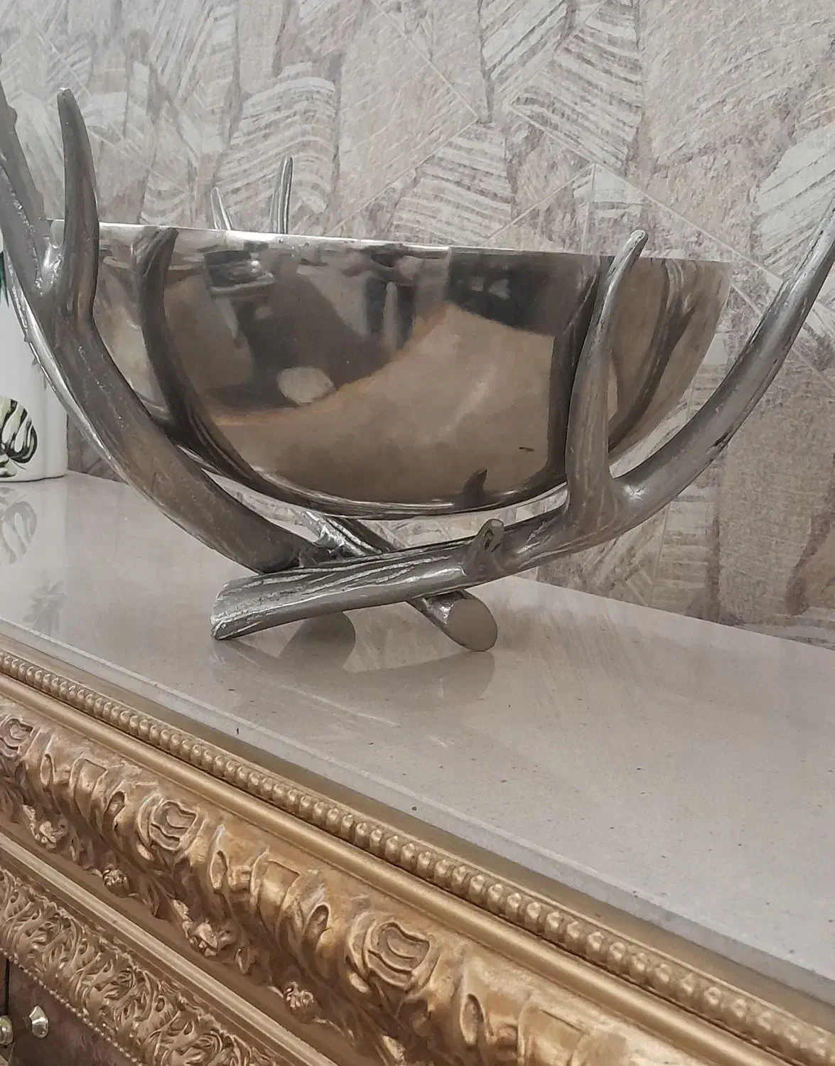 میوه خوری استیل طرح شاخ گوزن|ظروف سرو و پذیرایی|رشت, گلزاران|دیوار