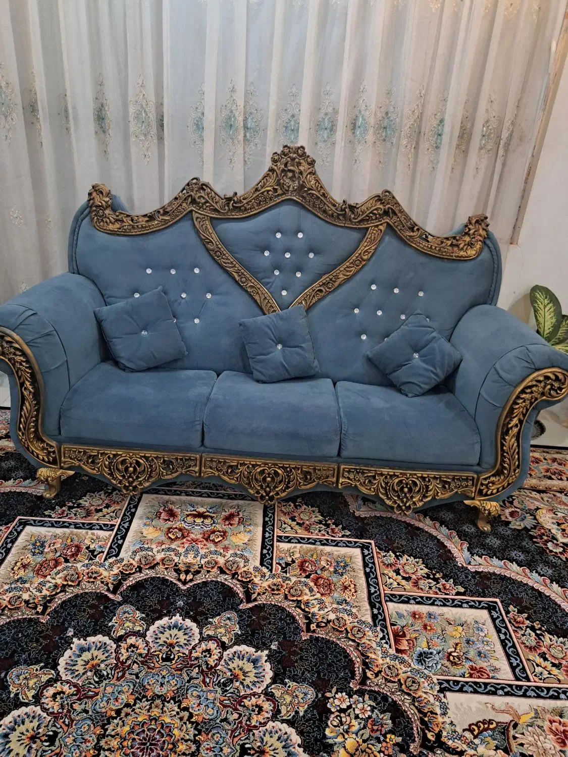 مبل سلطنتی ۸ نفره|مبلمان خانگی و میز عسلی|مشهد, امیریه|دیوار