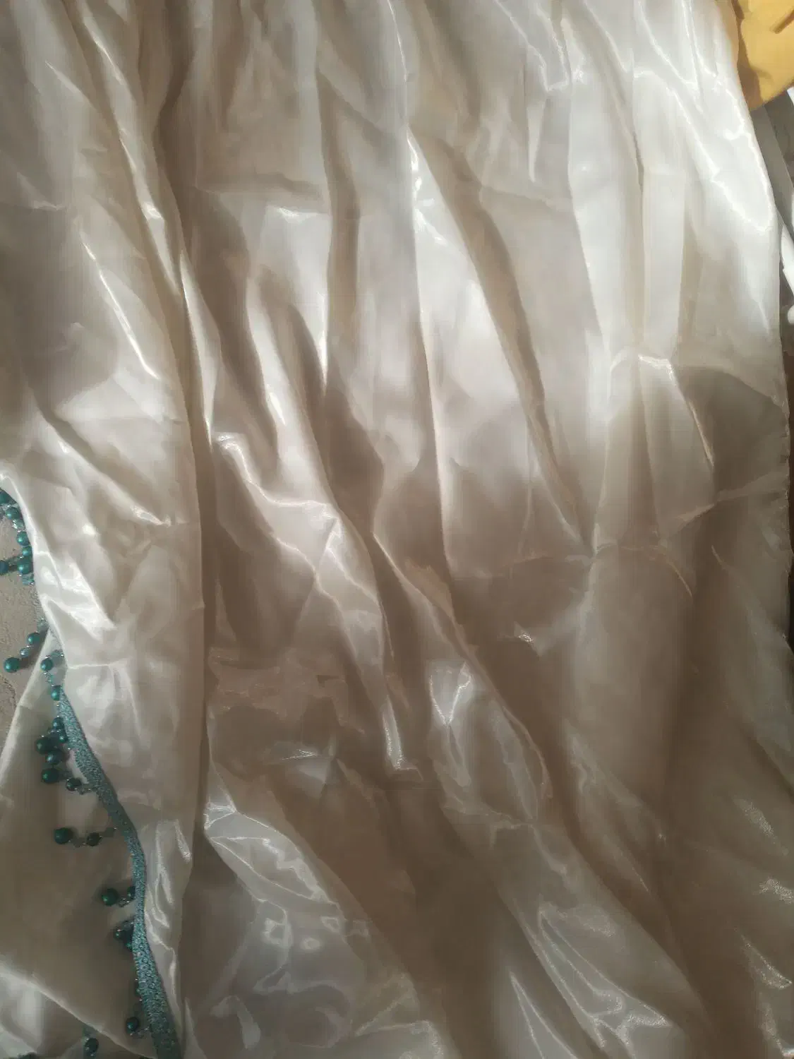 ۲والان ساتن شاین دار با آویز پرده فقط به قیمت ۷۵۰|پرده، رانر، رومیزی|اسلامشهر, شهرک واوان|دیوار