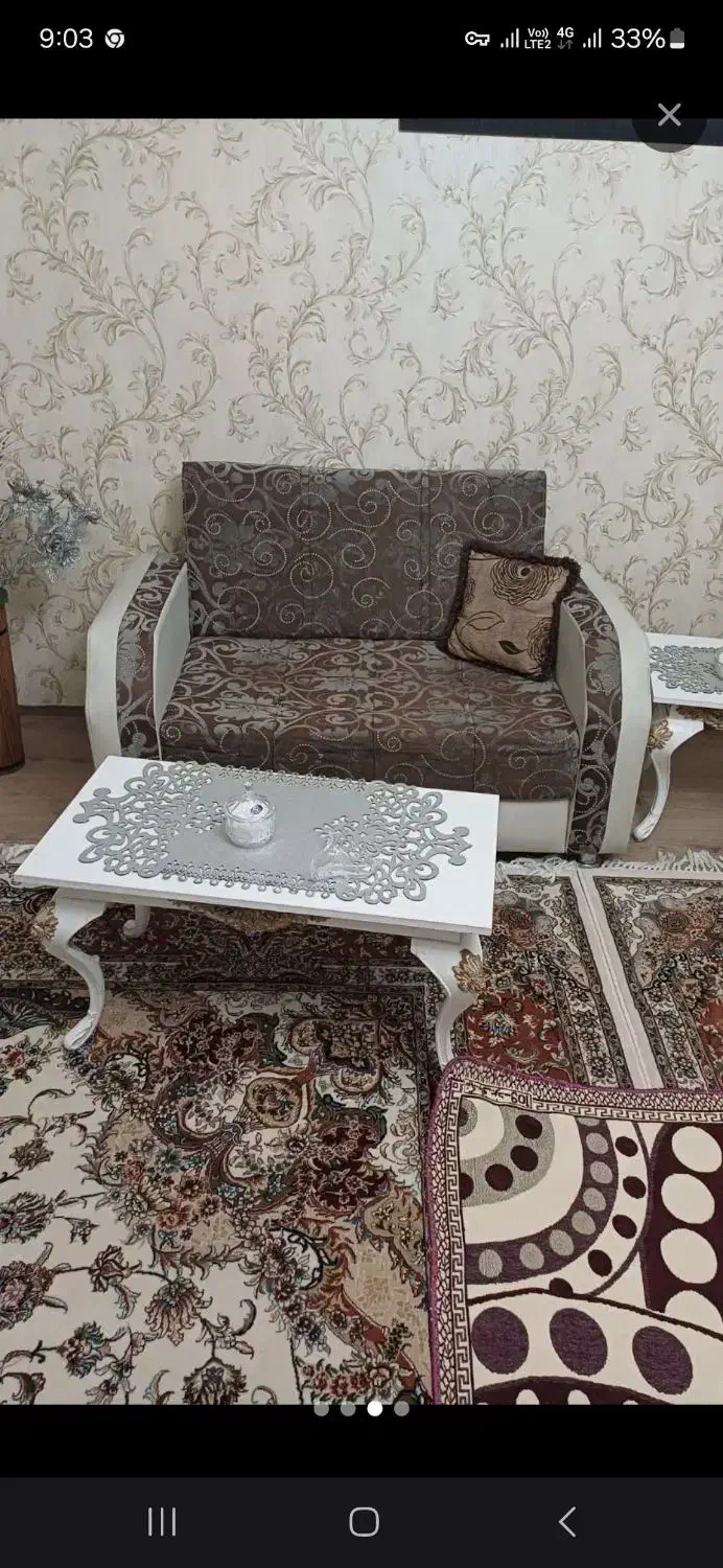 مبلمان  هفت نفره به همراه میز ها|مبلمان خانگی و میز عسلی|تبریز, |دیوار