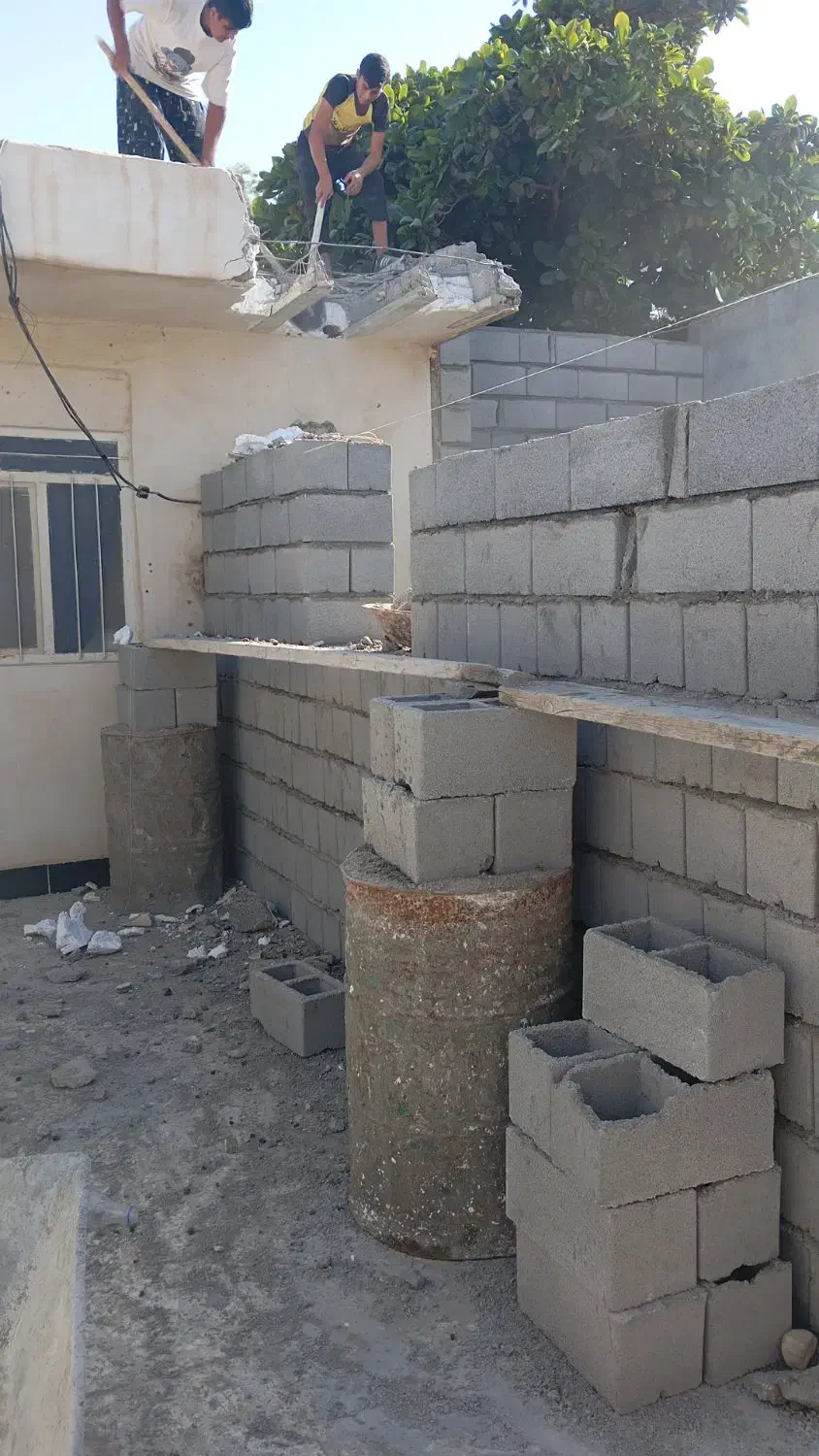 استا بنا بلوک چینی بطن سقف از 0تا صد انجام میدیم|خدمات پیشه و مهارت|درگهان, |دیوار
