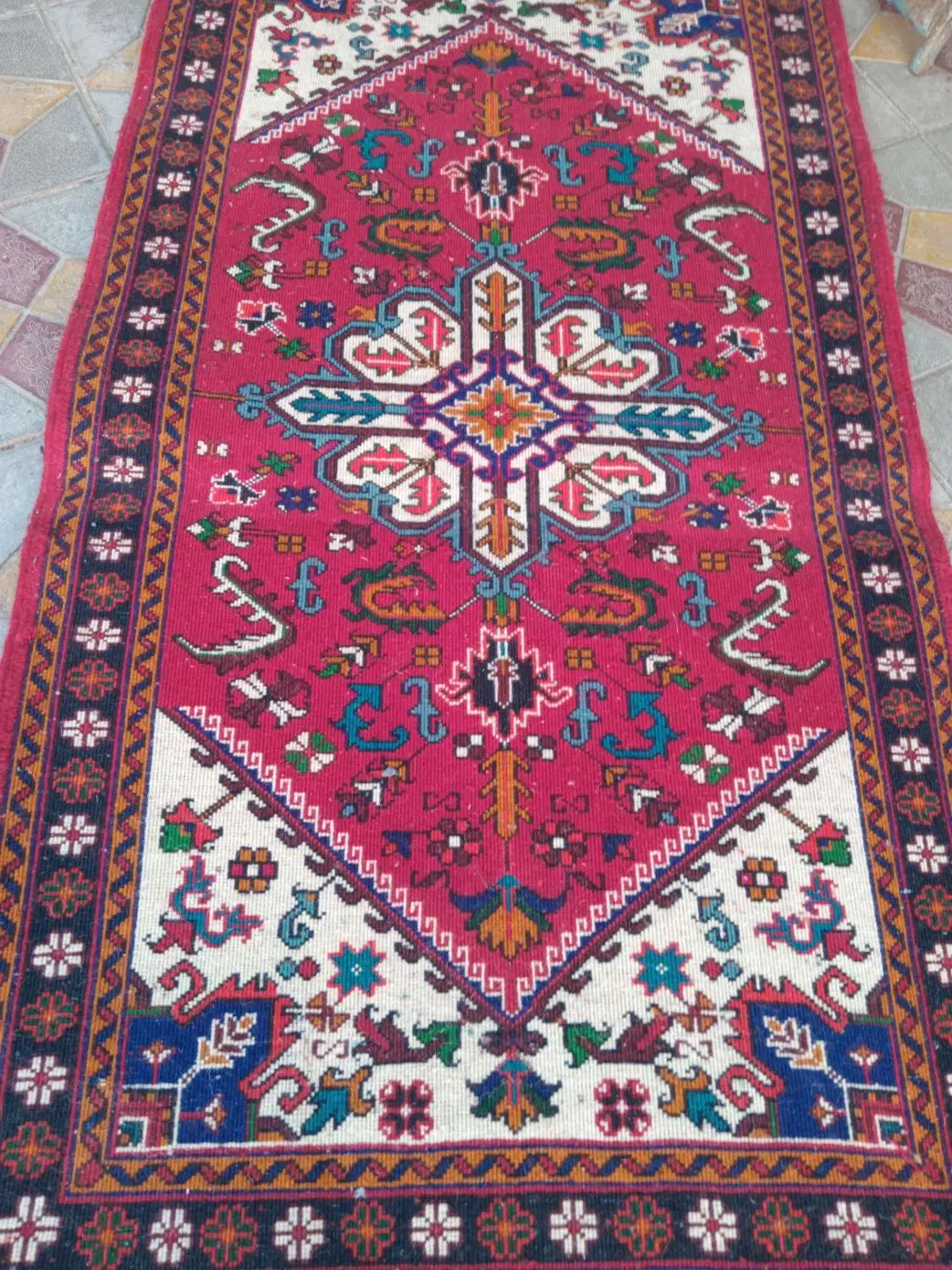 فرش دست بافت ۱در۲|فرش|بستان آباد, |دیوار