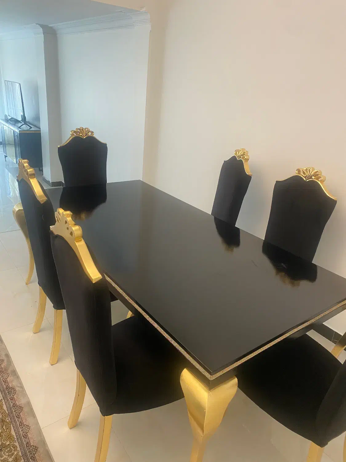 ناهار خوری ورق طلا|میز و صندلی غذاخوری|تهران, امانیه|دیوار