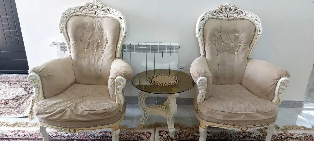 مبلمان چوبی و عسلی  جلو مبلی|مبلمان خانگی و میز عسلی|ری, شهادت|دیوار