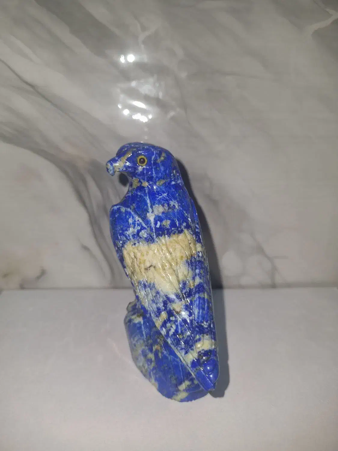 مجسمه عقاب سنگ لاجورد کار دست|مجسمه، تندیس، ماکت|قائمشهر, |دیوار