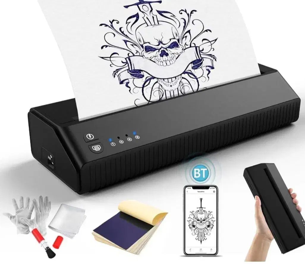 پرینتر حرارتی بلوتوث پرتابل استنسیل تتو مدل P8008|پرینتر، اسکنر، کپی، فکس|تهران, ستارخان|دیوار