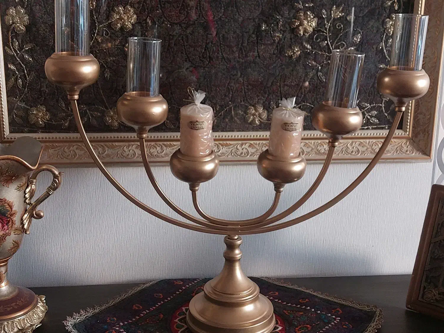 جاشمعی طلایی|صنایع دستی و سایر لوازم تزئینی|مشهد, رضاشهر|دیوار