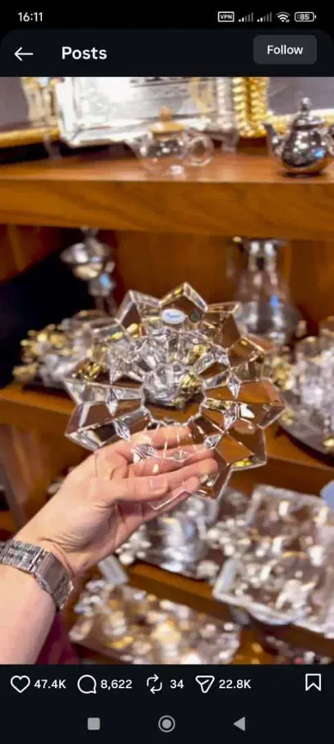 ظروف کریستال روگوشکااسلوونی اصل|ظروف سرو و پذیرایی|تهران, شهرک گلها (تهرانسر)|دیوار