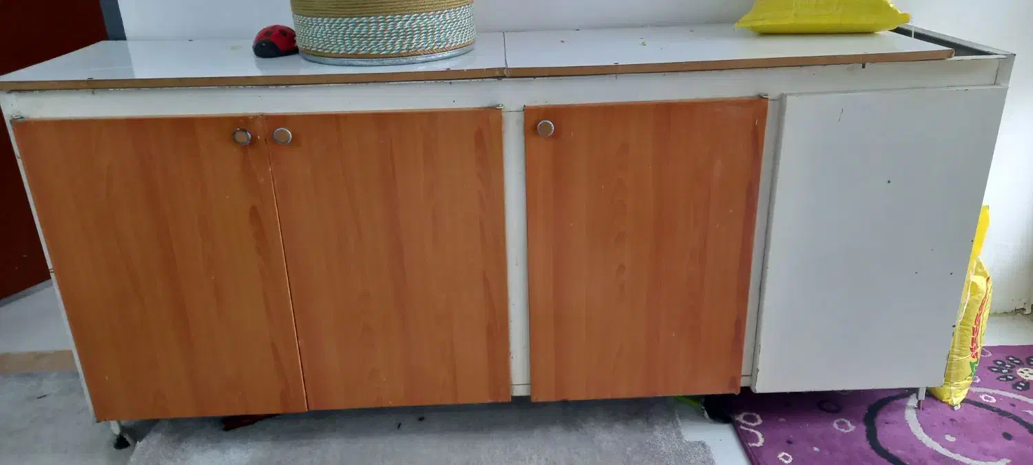 کابینت فلزی|آب‌چکان و نظم‌دهنده ظروف|اهواز, دانشگاه چمران|دیوار