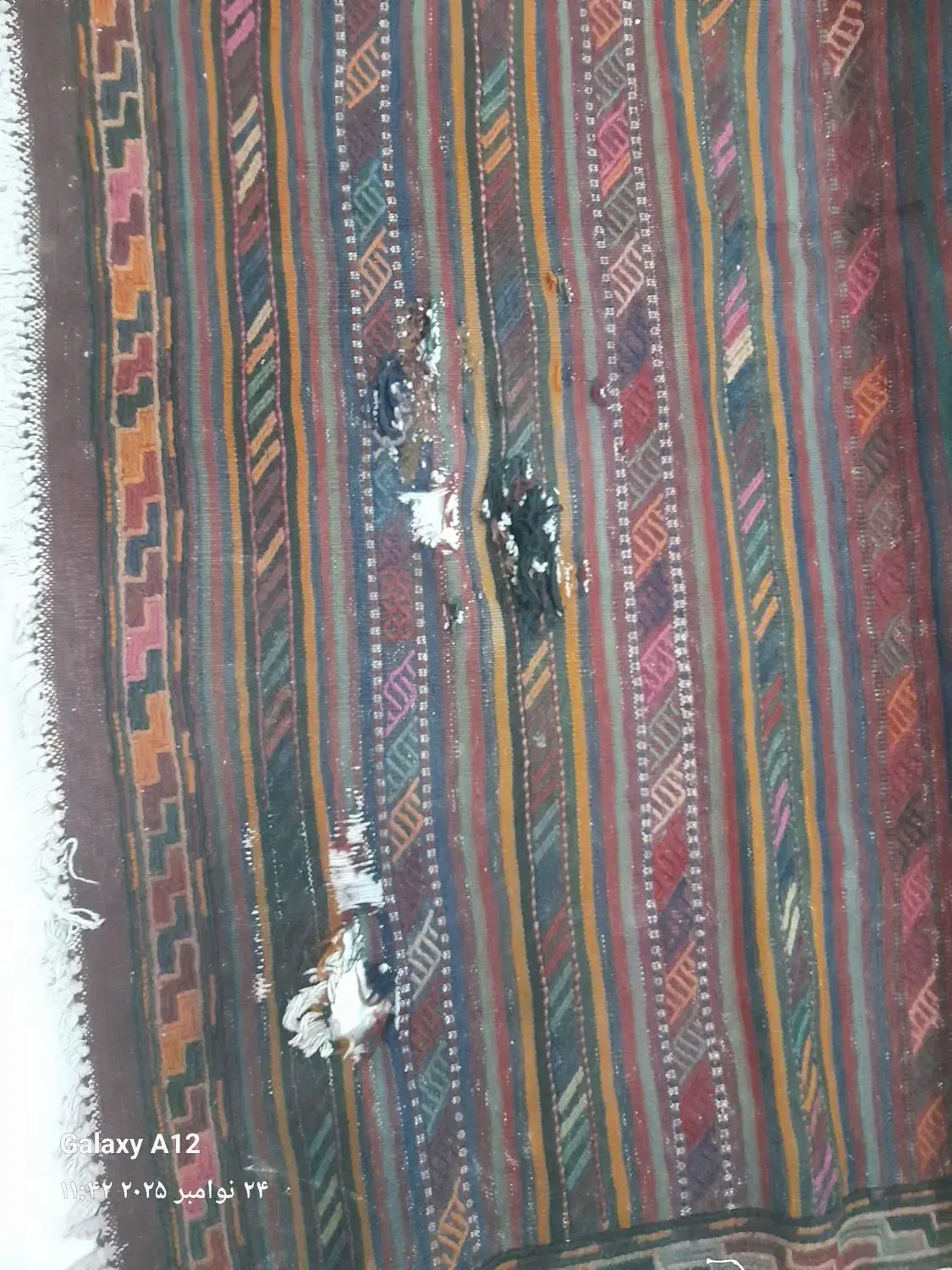 گلیم پارچه ای..ویکعدد گلیم نخی|گلیم، جاجیم، گبه|مشهد, یاغون آباد|دیوار