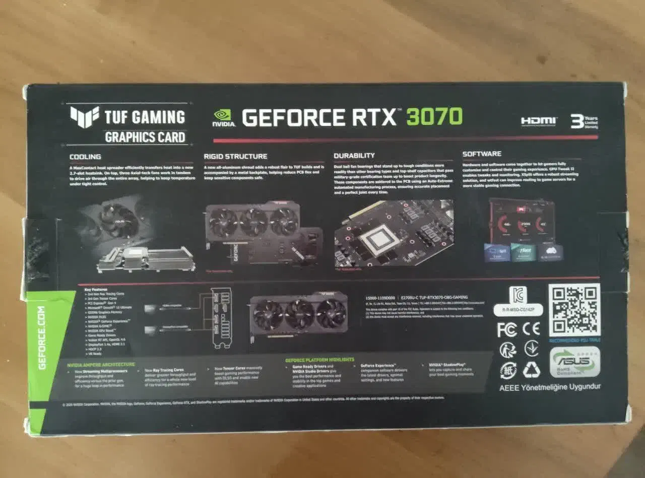 RTX 3070 ASUS TUF GAMING|قطعات و لوازم جانبی رایانه|بجنورد, |دیوار