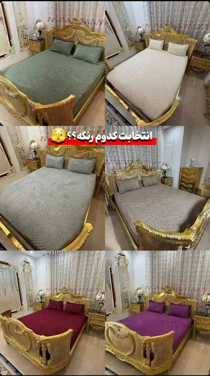 تولید کاور تشک مخمل محافظ تشک نیم ست کشدوزی|سرویس روتختی|تبریز, |دیوار