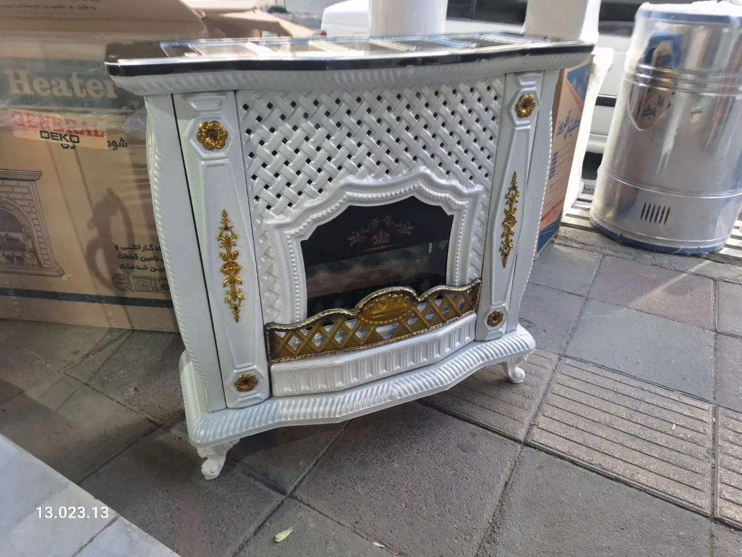 بخاری شومینه ای جنرال حصیری بزرگ|بخاری، هیتر، شومینه|قدس, شهر‌قدس|دیوار