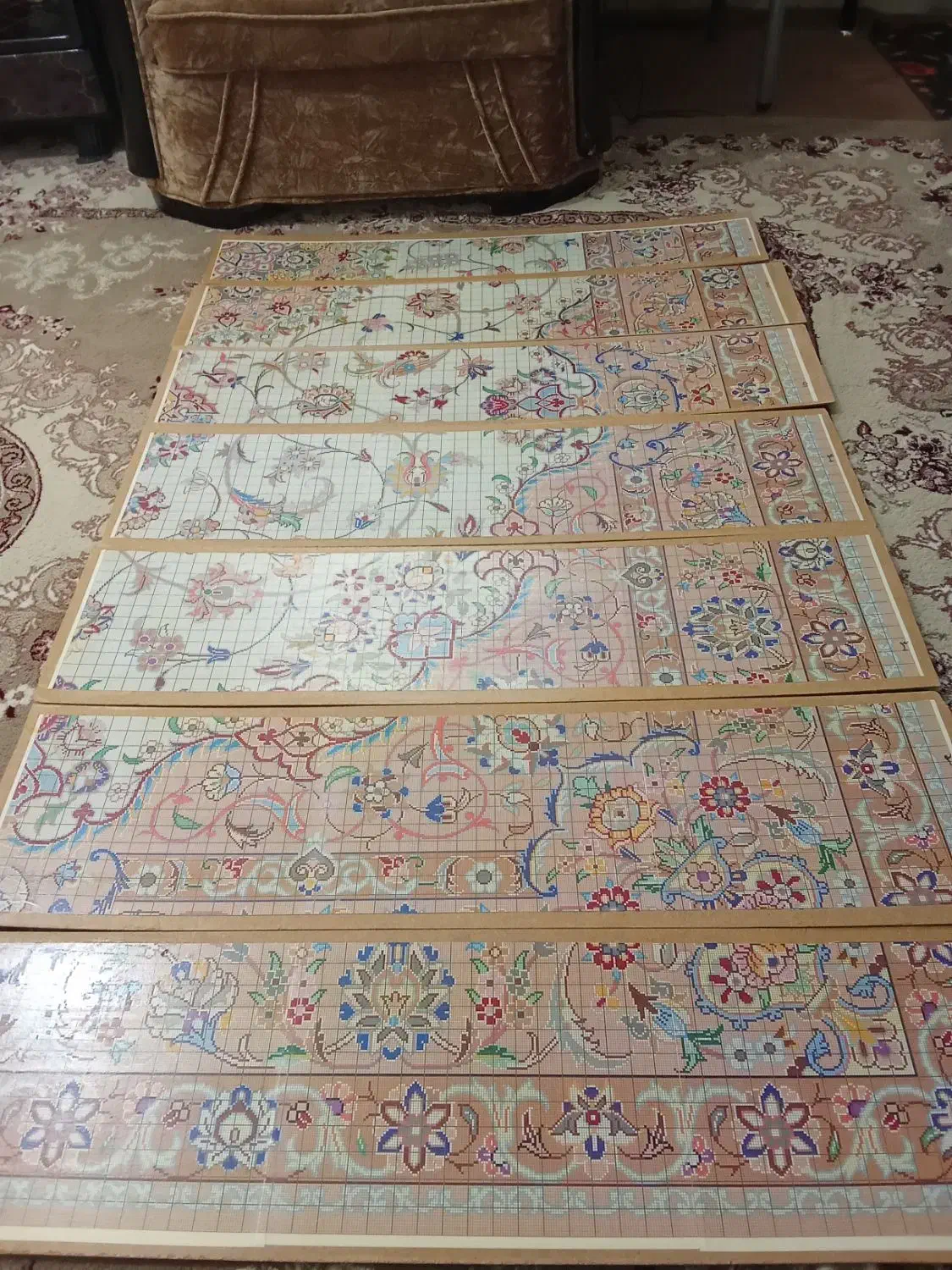 نقشه قالی 10تایی نو|فرش|اصفهان, شهید رجایی|دیوار