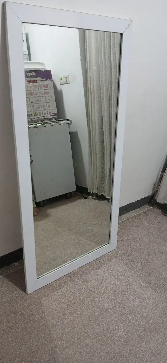 آینه قدی تمام ام دی اف سفید|آینه|ایذه, |دیوار