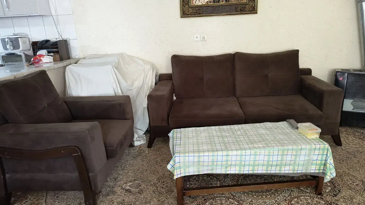 مبل راحتی هفت نفره|مبلمان خانگی و میز عسلی|طالقان, |دیوار