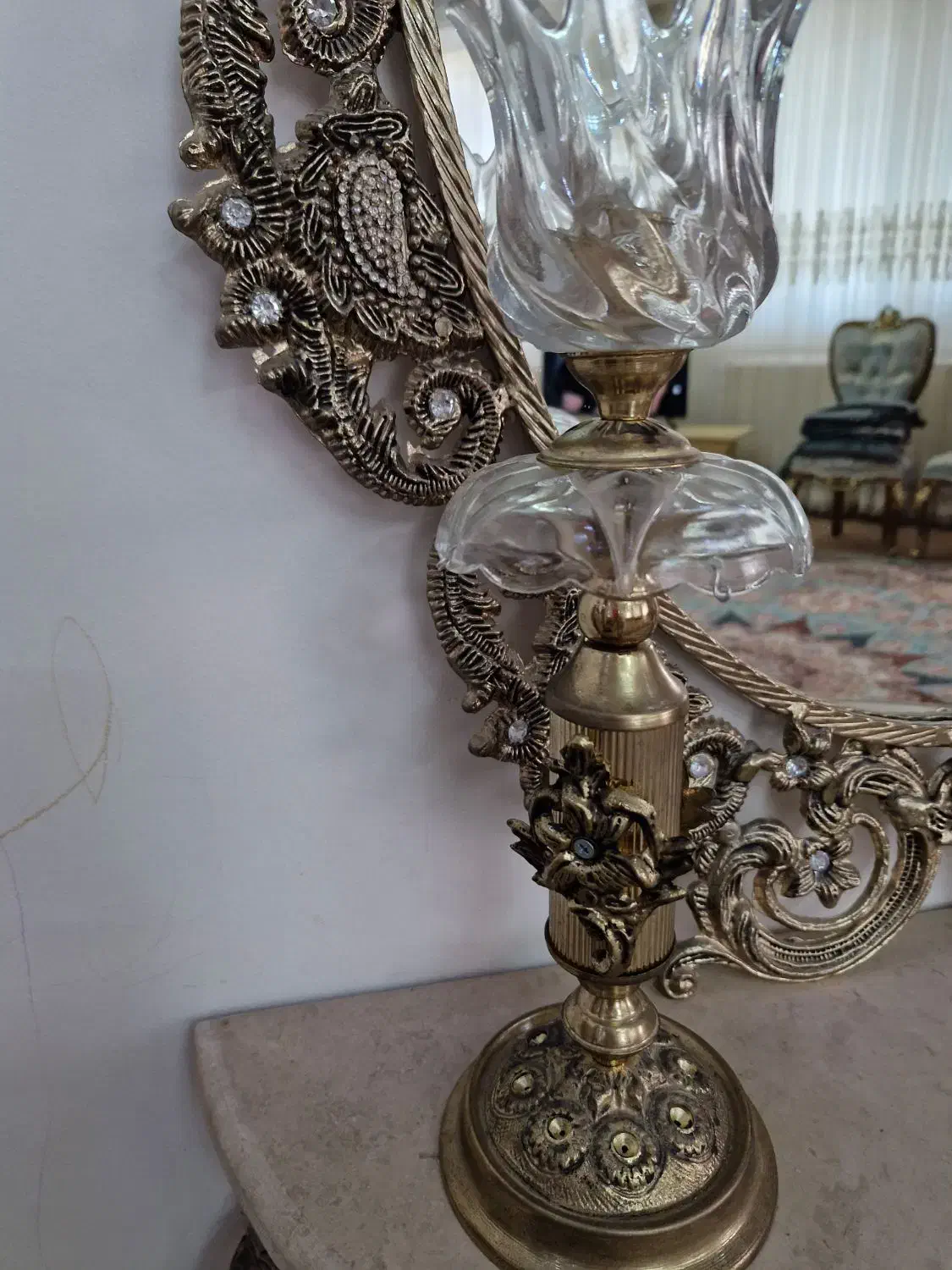 آیینه شمعدان|آینه|اردبیل, |دیوار