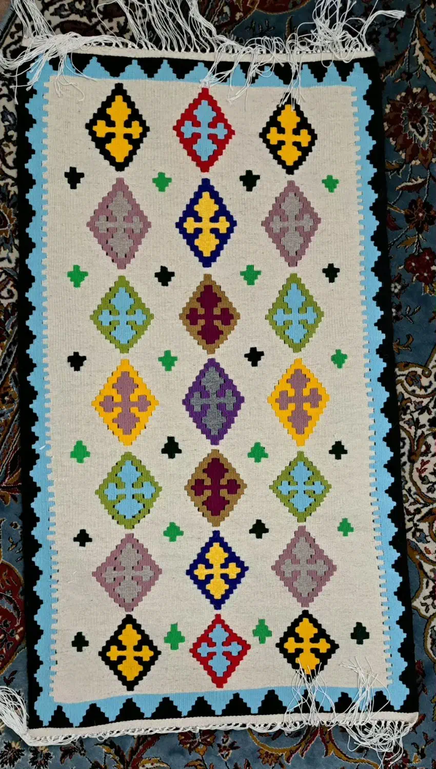 گلیم دستباف سنتی|گلیم، جاجیم، گبه|زنجان, |دیوار