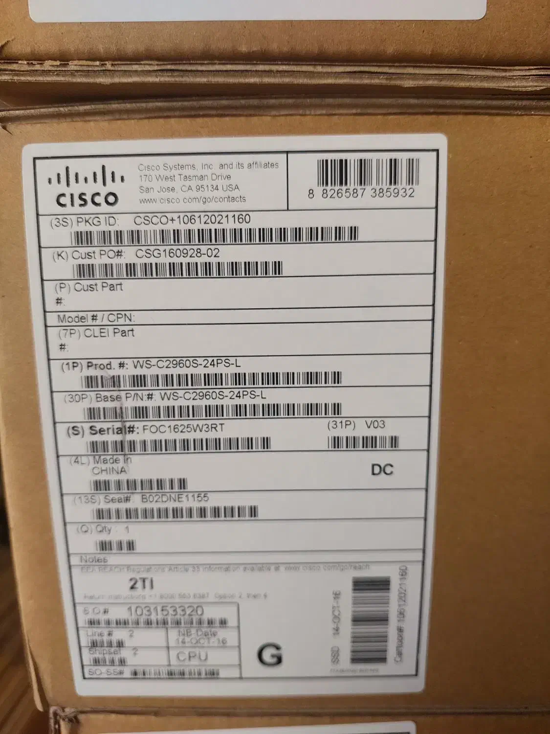 سوئیچ سیسکو مدل WS-C2960S-24PS-L|مودم و تجهیزات شبکه|تهران, میدان ولیعصر|دیوار