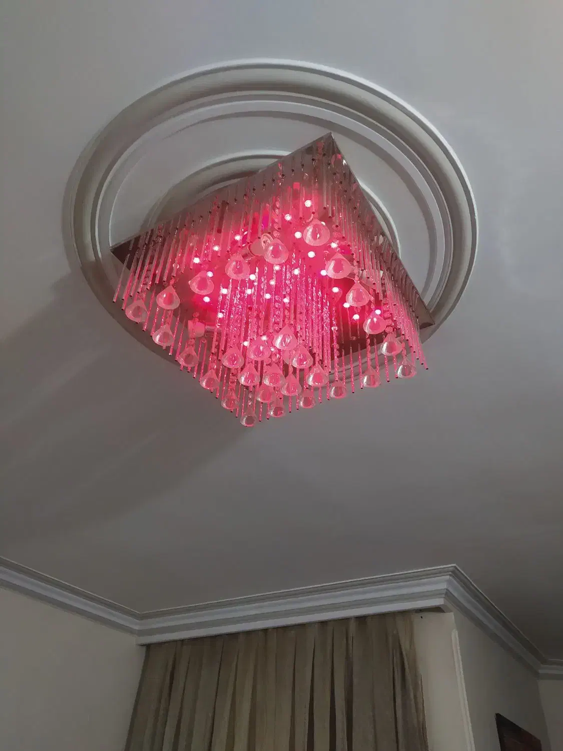 لوستر سقفی مربع ۲عدد|لوستر و چراغ آویز|تهران, کوی بیمه|دیوار