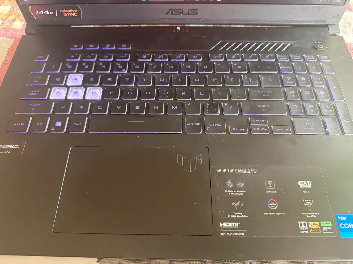 لپتاپ asus tuf f17zc همراه با گارانتی|رایانه همراه|کرج, گوهردشت|دیوار