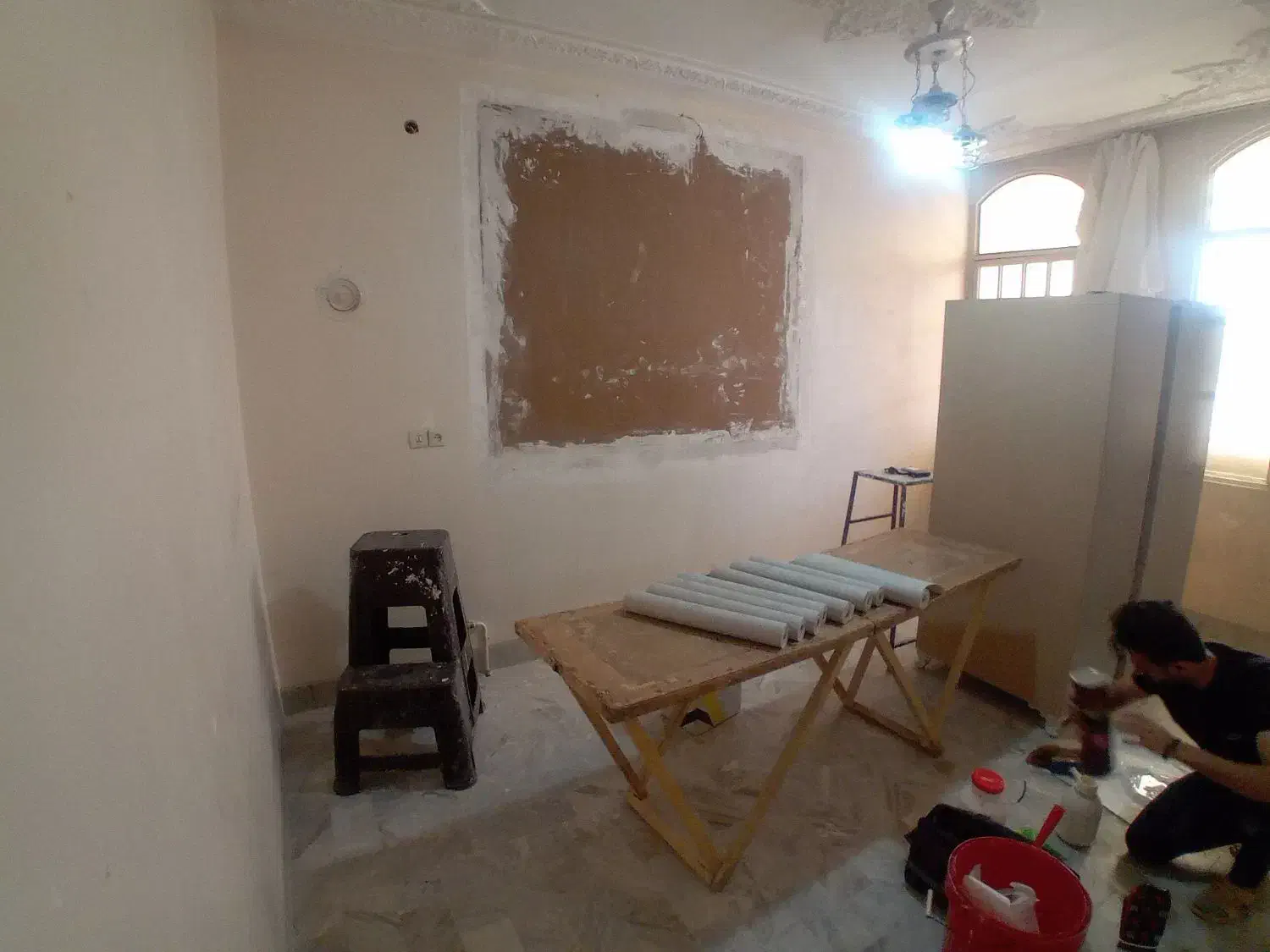 نصاب کاغذ دیواری|خدمات پیشه و مهارت|قم, باجک یک|دیوار