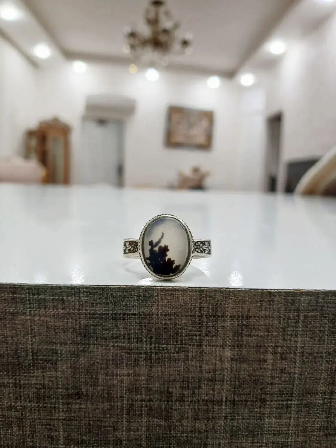 فروش انگشتر شجر عکسی قائنات با رکاب نقره عیار بالا|بدلیجات|مشهد, هدایت|دیوار