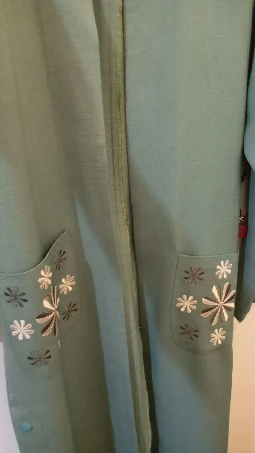 مانتو بلند سبز گلدوزی|لباس|پردیس, فاز ۴|دیوار