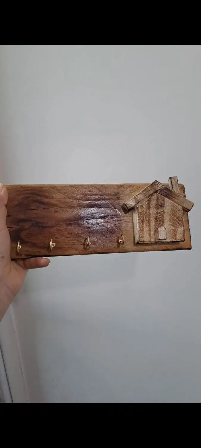 جاکلیدی روستیک چوبی|صنایع دستی و سایر لوازم تزئینی|محمدیه-قزوین, |دیوار