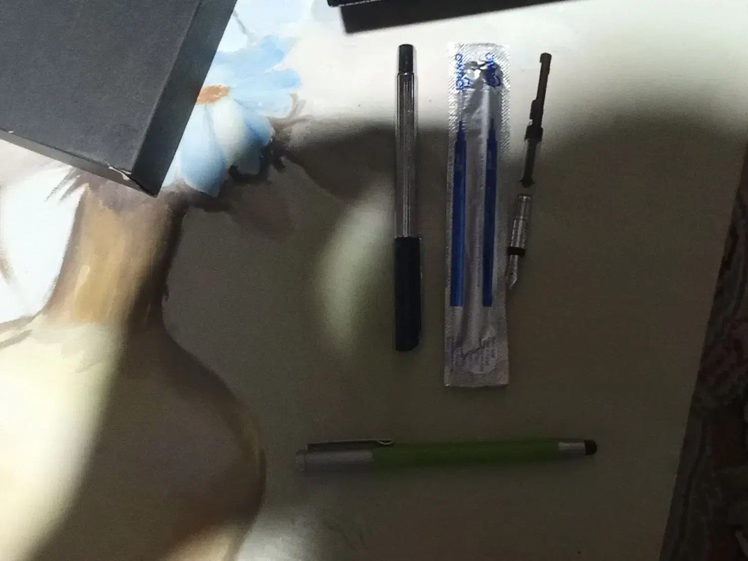 خودنویس و خودکار هنسا استیل اصلی و چراغ خواب قشنگ|لوازم التحریر|ورزنه, |دیوار