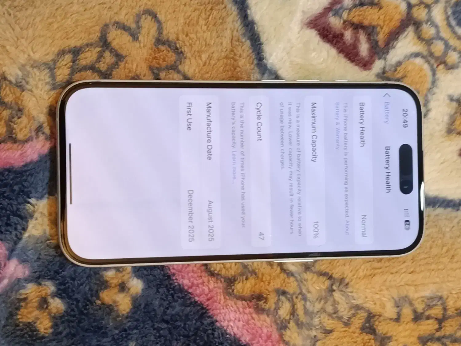 گوشی آیفون 16 نرمال|موبایل|کرمانشاه, |دیوار