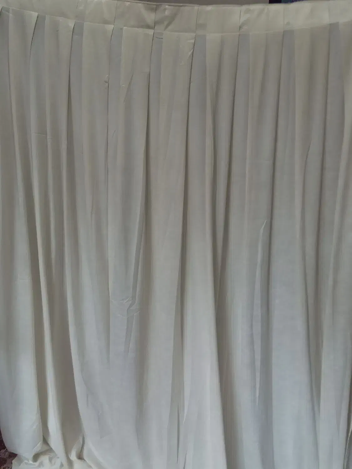 پرده ژرسه چروکی رنگ نباتی|پرده، رانر، رومیزی|تبریز, |دیوار