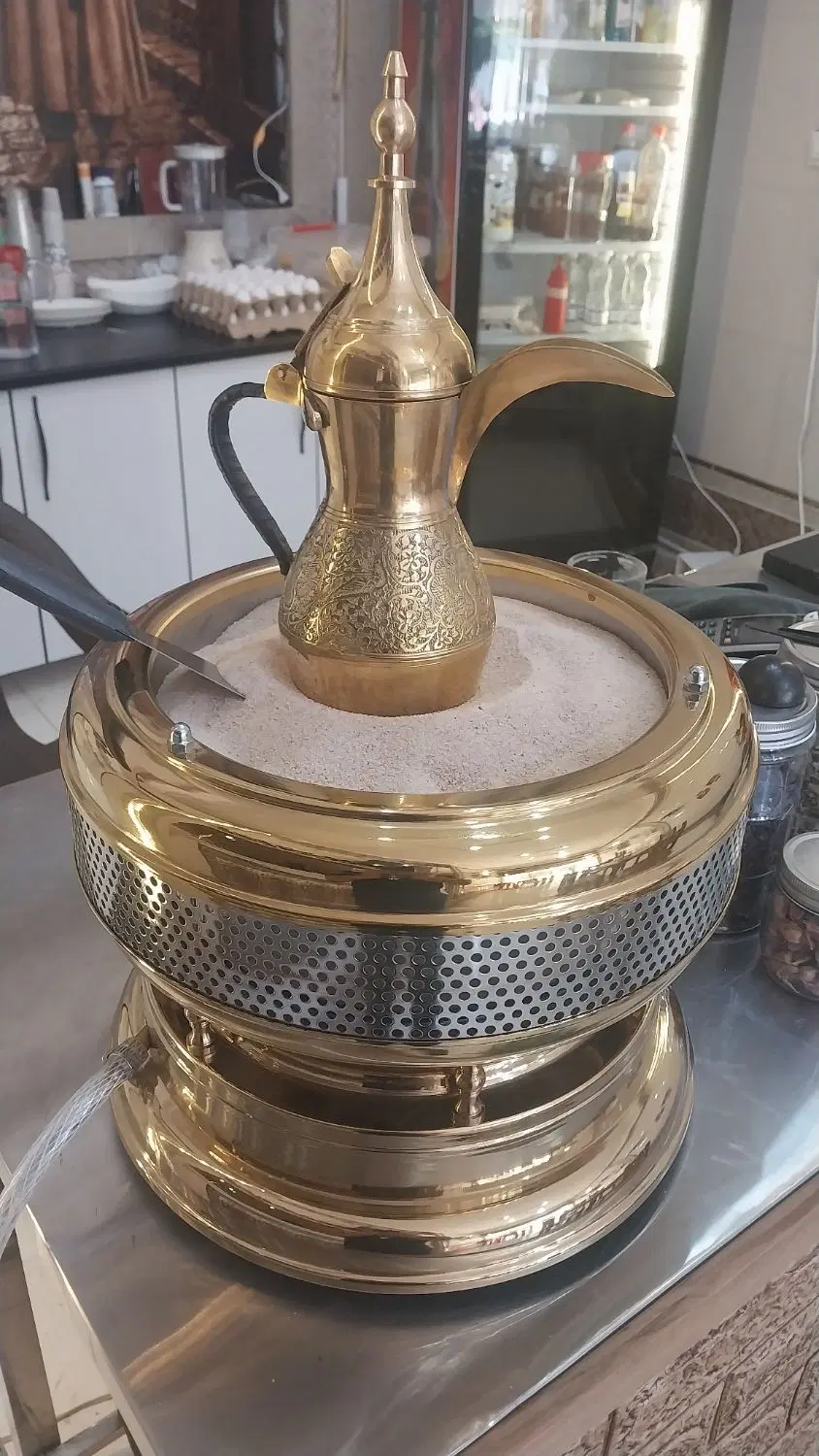 منقل و گرمکن دله برنجی کم کارکرد (گازی)|اجاق گاز و لوازم برقی پختوپز|تهران, شهرک چیتگر|دیوار