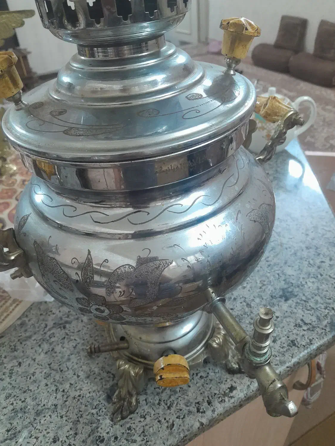 سماور4لیتری|سماور، چای‌ساز، قهوه‌ساز|قم, دورشهر|دیوار