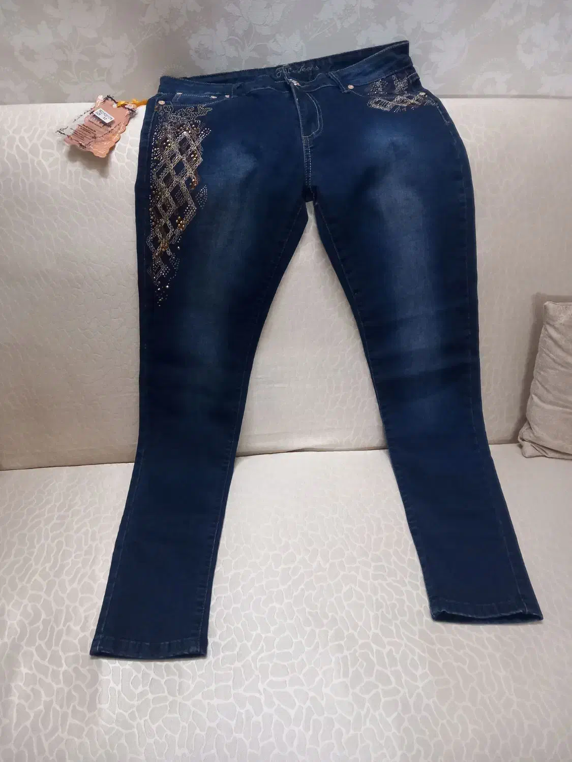 شلوار جین سرمه‌ای تیره نونو سایز32 ترک میباشد|لباس|تهران, خزانه|دیوار