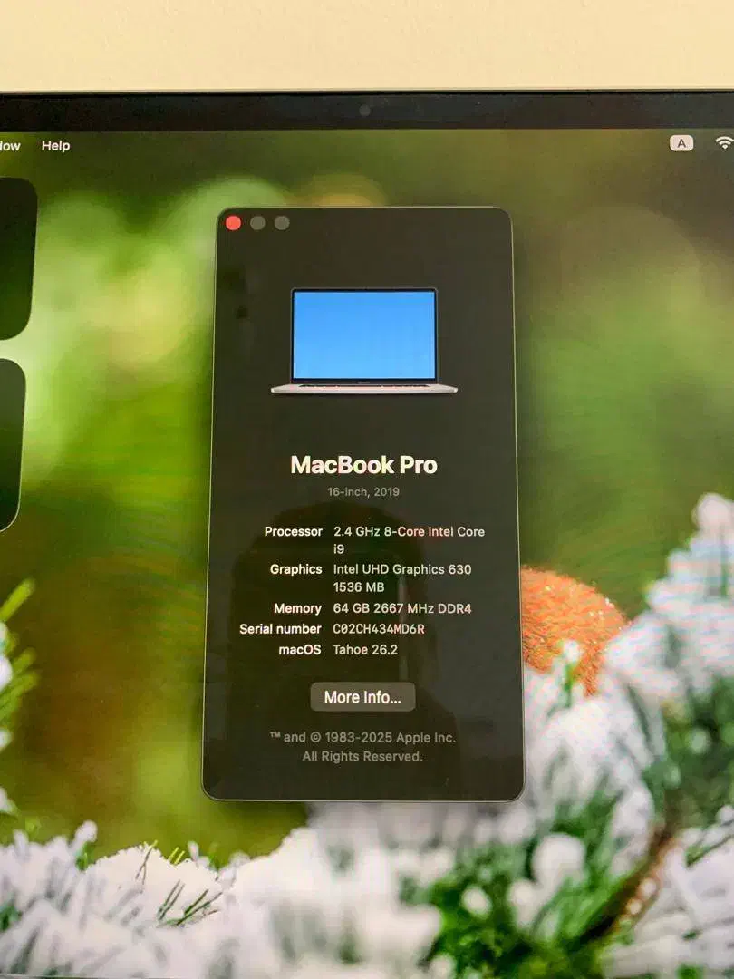 مک بوک پرو 2019 پرقدرت i9 گرافیک 8  رم 64|رایانه همراه|اصفهان, آهنگران|دیوار