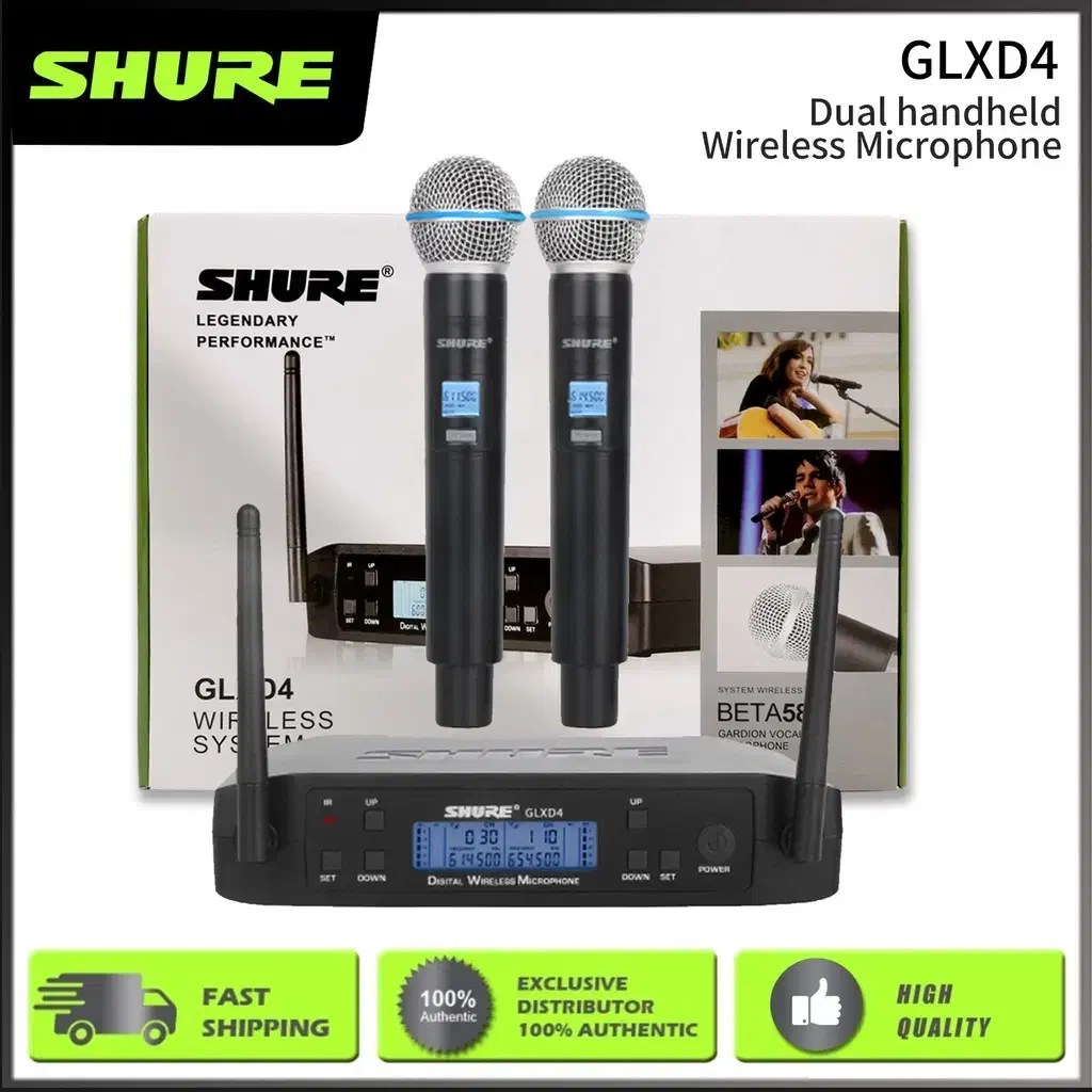 میکروفن بیسیم دو دستی شور SHURE GLXD4|سیستم صوتی خانگی|تهران, جمهوری|دیوار